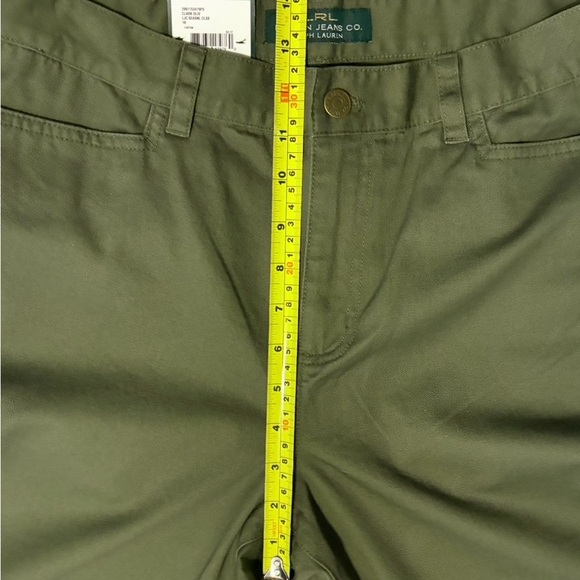 Lauren Ralph Lauren Classic Mid Calf Capri Pants Women’s Sz 10 Olive Green - Picture 7 of 15